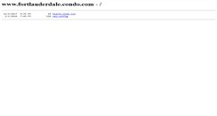Desktop Screenshot of fortlauderdale.condo.com