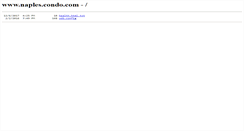 Desktop Screenshot of naples.condo.com