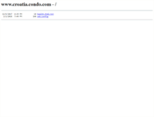 Tablet Screenshot of croatia.condo.com