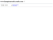 Tablet Screenshot of hamptonroads.condo.com
