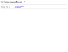 Tablet Screenshot of boston.condo.com