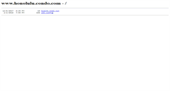 Desktop Screenshot of honolulu.condo.com