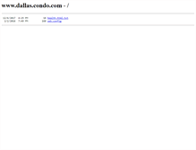 Tablet Screenshot of dallas.condo.com