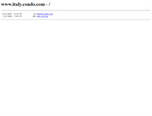 Tablet Screenshot of italy.condo.com